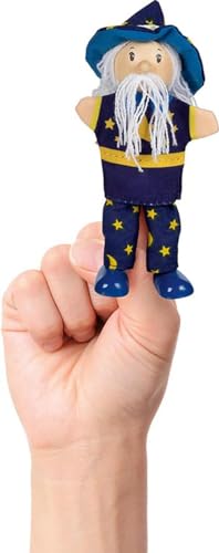 Goki - Fingerpuppe mit Beinen, Zauberer, Mehrfarbig (51526) von goki