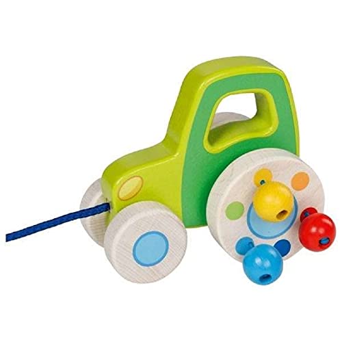 Goki - Traktor für Babypuppen, Mehrfarbig (54868) von goki