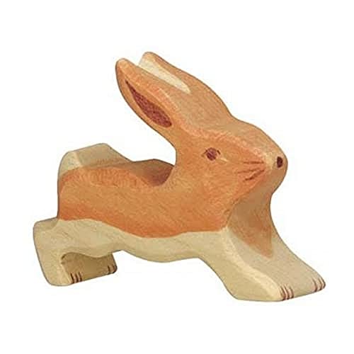 Holztiger Hase, klein, laufend, 80101 von goki