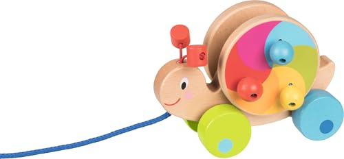 goki 54900 Ziehtier Schnecke aus Holz, Nachzieh-Spielzeug mit Tiermotiv, Lernspielzeug inkl. Schnur Schneckenhaus, Babyspielzeug fördert Koordination und Motorik, 15cm x 9cm x 11cm, ab 1 Jahr goki 54900 Ziehtier Schnecke aus Holz, Nachzieh-Spielzeug mit Tiermotiv, Lernspielzeug inkl. Schnur Schneckenhaus, Babyspielzeug fördert Koordination und Motorik, 15cm x 9cm x 11cm, ab 1 Jahr von goki
