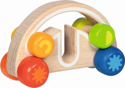 goki 55849 - Greifauto Twirly-wirly für Kinder – Holzspielzeug zur Förderung der sensorischen Entwicklung und Feinmotorik, ab 1 Jahr, Naturholz goki 55849 - Greifauto Twirly-wirly für Kinder – Holzspielzeug zur Förderung der sensorischen Entwicklung und Feinmotorik, ab 1 Jahr, Naturholz von goki