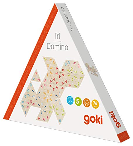 goki 56894 Tri-Domino - Dreifach-Domino, 76 Teile von goki