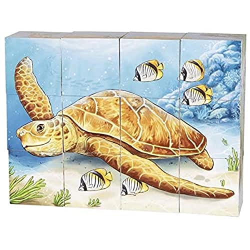 goki 57418 Puzzle de dados Animales australianos Würfelpuzzle, Mehrfarbig (Mehrfarbig) von goki