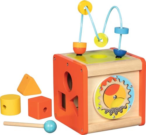 goki 59966 - Activity- und Motorikwürfel Beatbox aus Holz und Metall, Lernspielzeug für Kleinkinder, Fördert Feinmotorik und Sinneswahrnehmung, bunter Spielwürfel mit Geräuschen, 14x14x24cm, ab 1 Jahr goki 59966 - Activity- und Motorikwürfel Beatbox aus Holz und Metall, Lernspielzeug für Kleinkinder, Fördert Feinmotorik und Sinneswahrnehmung, bunter Spielwürfel mit Geräuschen, 14x14x24cm, ab 1 Jahr von goki