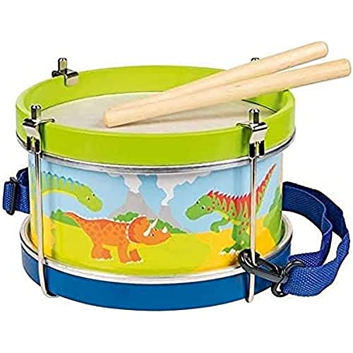 Goki 61882 Tambor Dinosaurier Schlagzeug, Mehrfarbig von goki