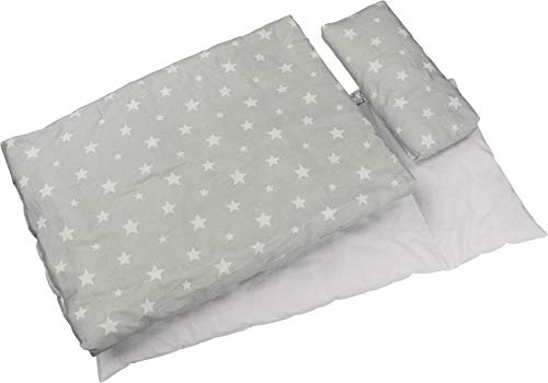 Goki 51517 Ropa de cama para muñecas, Cielo estrellado Dekoration, grau, S von goki