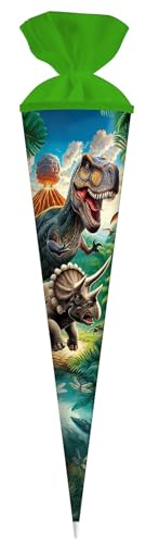 goldbuch 97 157 Schultüte Vulkan 70 cm rund, Zuckertüte Dinosaurier 70 x 19 cm, Geschenktüte mit Dino-Motiv, Geschenkverpackung aus Lackkarton, mit Filzverschluss, Kostümaccessoire, Bunt goldbuch 97 157 Schultüte Vulkan 70 cm rund, Zuckertüte Dinosaurier 70 x 19 cm, Geschenktüte mit Dino-Motiv, Geschenkverpackung aus Lackkarton, mit Filzverschluss, Kostümaccessoire, Bunt von goldbuch
