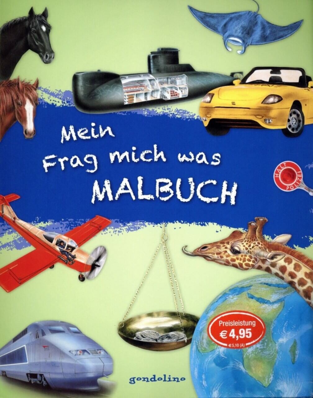 Kinderbuch Mein Frag mich was Malbuch - Das Frage- und Antwortbuch zum Ausmalen von gondolino