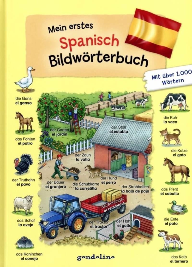 Kinderbuch Mein erstes Spanisch Bildwörterbuch - neu von gondolino