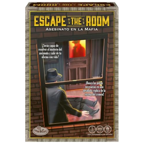 gs1 Data Protected Company 4005556000005 Think Fun 76538 6 Escape The Room - Mord in der Mafia Brettspiel, 14+ Jahre von ThinkFun