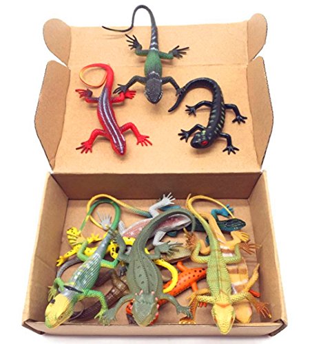 Guaishou Künstliches Modell, Reptilien-Eidechse, Tierfiguren, Kindergeschenk, 12 Stück von guaishou