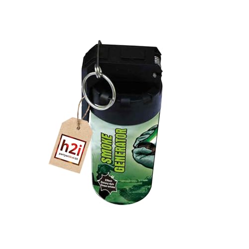 h2i Rauchgenerator mit Reißzünder| 1 Stück | Grün | +/- 60 sek | Rauch Vulkan Fontäne | Rauchtopf Rauchgenerator Rauchbombe | dichter kräftiger Rauch | Ganzjahresfeuerwerk Kat T1/F1 h2i Rauchgenerator mit Reißzünder| 1 Stück | Grün | +/- 60 sek | Rauch Vulkan Fontäne | Rauchtopf Rauchgenerator Rauchbombe | dichter kräftiger Rauch | Ganzjahresfeuerwerk Kat T1/F1 von h2i