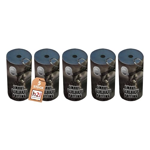 h2i Rauchgenerator mit Reißzünder| 5 Stück | Schwarz | +/- 60 sek | Rauch Vulkan Fontäne | Rauchtopf Rauchgenerator Rauchbombe | dichter kräftiger Rauch | Ganzjahresfeuerwerk Kat T1/F1 h2i Rauchgenerator mit Reißzünder| 5 Stück | Schwarz | +/- 60 sek | Rauch Vulkan Fontäne | Rauchtopf Rauchgenerator Rauchbombe | dichter kräftiger Rauch | Ganzjahresfeuerwerk Kat T1/F1 von h2i