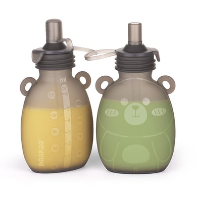 haakaa® Quetschies Happy Bear 2er Set 170ml von haakaa®