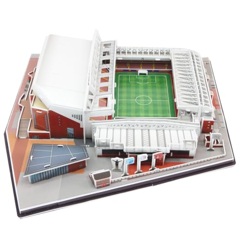 Habarri - Anfield Puzzle 3D - 3D Puzzle Stadion - 3D Fußballstadion für Kinder und Erwachsene - Fußballstadion Modell - Modellbau - 130 Elemente von habarri