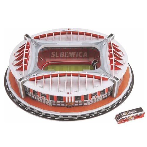 Habarri - ESTADIO DA LUZ Puzzle 3D - 3D Puzzle Stadion - 3D Fußballstadion für Kinder und Erwachsene - Fußballstadion Modell - Modellbau - 84 Elemente von habarri