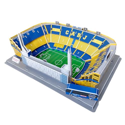 Habarri - LA BOMBONERA Puzzle 3D - 3D Puzzle Stadion - 3D Fußballstadion für Kinder und Erwachsene - Fußballstadion Modell - Modellbau - 83 Elemente von habarri