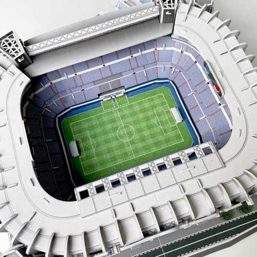 Habarri - Santiago BERNABEU Puzzle 3D - 3D Puzzle Stadion - 3D Fußballstadion für Kinder und Erwachsene - Fußballstadion Modell - Modellbau - 139 Elemente von habarri