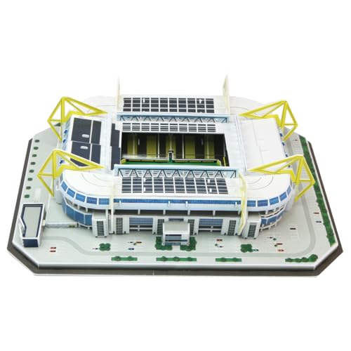 Habarri - Signal IDUNA Park Puzzle 3D - 3D Puzzle Stadion - 3D Fußballstadion für Kinder und Erwachsene - Fußballstadion Modell - Modellbau - 153 Elemente von habarri