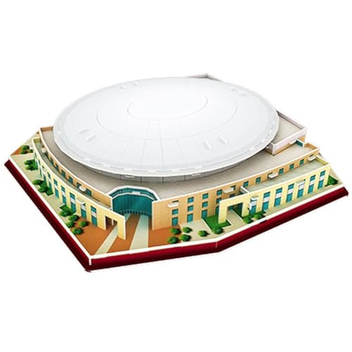 Habarri - Toyota Center Puzzle 3D - 3D Puzzle-Stadion - 3D Basketballstadion für Kinder und Erwachsene - Basketball Stadion Modell - Modellbau - 61 Elemente von habarri