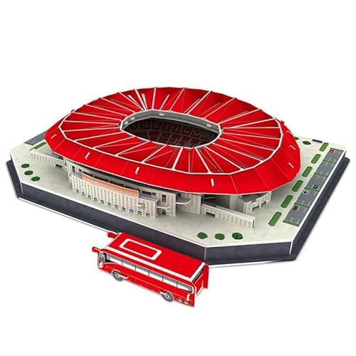 Habarri - Wanda METROPOLITANO Puzzle 3D - 3D Puzzle Stadion - 3D Fußballstadion für Kinder und Erwachsene - Fußballstadion Modell - Modellbau - 116 Elemente von habarri