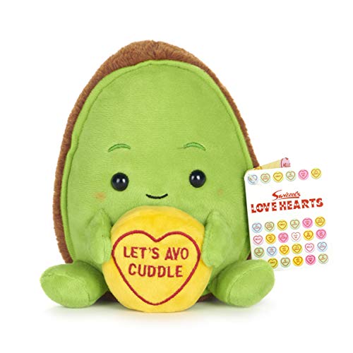 Posh Paws Swizzels Love Hearts 37333 Avocado - Let's AVO Cuddle Message Plüschtier, Grün von KRX