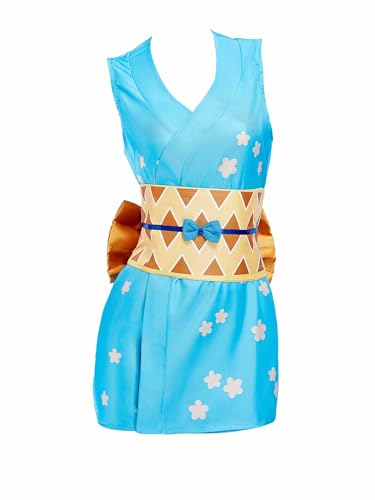 haikyuu Nami Kimono Japanisches Anime Cosplay Kostüm Blau Kleid Set, Blau, L haikyuu Nami Kimono Japanisches Anime Cosplay Kostüm Blau Kleid Set, Blau, L von haikyuu