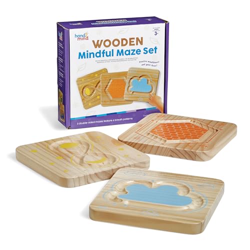 Learning Resources 96144 Labyrinthtafeln zum Abtasten, Spielzeug für 3-jährige Jungen und Mädchen, hilft Kindern, Sich zu beruhigen und zu konzentrieren, Multicolor von hand2mind