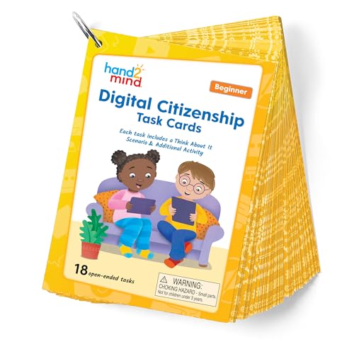 hand2mind Digital Citizenship Anfänger-Aufgabenkarten, ab 5 Jahren, Informatik und Technologie für Kinder von 5–7 Jahren, STEM-Projekte, STEM-Aktivitäten für Klassenzimmer, wissenschaftliche von hand2mind