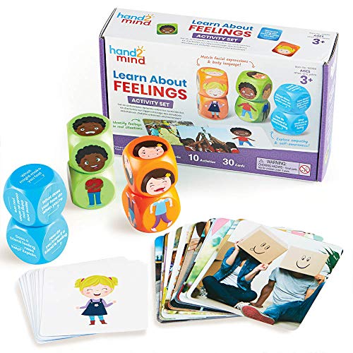 Learning Resources Learn About Feelings Activity-Set Entdecken Sie Gefühle und üben Sie soziale Emotionale Fähigkeiten, ab 3 Jahren von hand2mind