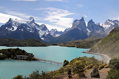 HANSEPUZZLE 25744 - Torres del Paine Puzzle 2000 Teile | Natur Puzzle mit hochwertiger Puzzle Aufbewahrung: Kartonbox und Wieder verschließbarem Beutel | Puzzle-Maße: 90 x 60 cm von hansepuzzle