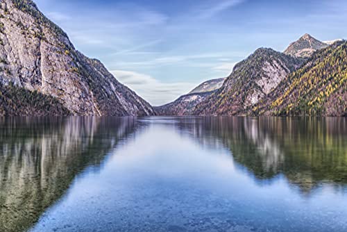 hansepuzzle 100260 - Königssee Puzzle 2000 Teile | Natur Puzzle mit hochwertiger Puzzle Aufbewahrung: Kartonbox und Wieder verschließbarem Beutel | Puzzle-Maße: 90 x 60 cm von hansepuzzle