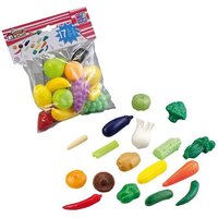 Früchte und Gemüse Kaufmannsladen Zubehör mehrfarbig 5-12cm 17 Teile Früchte und Gemüse Kaufmannsladen Zubehör mehrfarbig 5-12cm 17 Teile von happy people