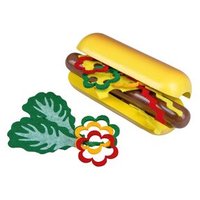 HAPPY PEOPLE 45033 Holz-Hot Dog Brötchen und Wurst aus Holz von happy people