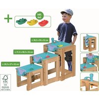 HAPPY PEOPLE 75282 Wasser-Spieltische 3er Set mit Schleusenfunktion von happy people