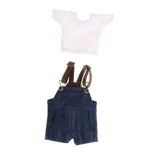 harayaa 1/12 Maßstab Weibliche Figur Puppe Kleidung Kleidung T Shirt Und Jeans Shorts von harayaa