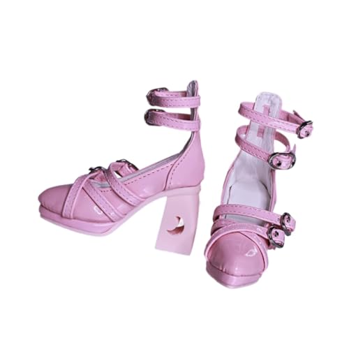 harayaa 1/3 Puppenschuhe für Weibliche Figuren, BJD Sandalen Und Stöckelschuhe, Rosa von harayaa