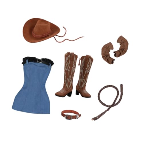 harayaa 1/6 Skala Weibliche Figur Puppe Kleidung Cowboy Stiefel Mode Action Figuren von harayaa