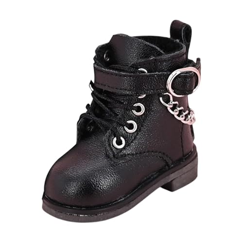 harayaa 1/6 Skala weibliche Figur hohe Top -Stiefel BJD -Schuhe Miniaturschuhe für 12 Zoll Figur Körper, Schwarz von harayaa