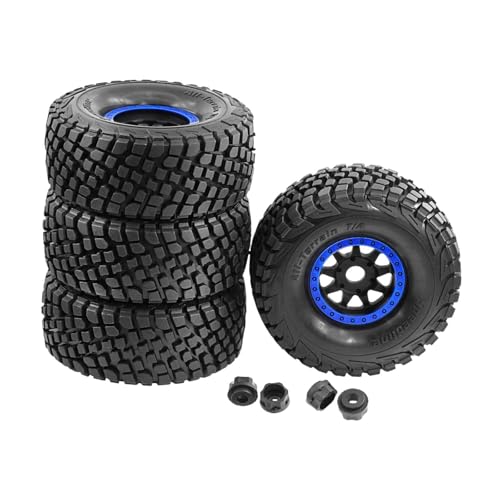harayaa 1/7 1/8 Kurze Karten RC Autoreifen auf Straßenreifen mit Anschluss Fernbedienung Auto Felgen, Blau harayaa 1/7 1/8 Kurze Karten RC Autoreifen auf Straßenreifen mit Anschluss Fernbedienung Auto Felgen, Blau von harayaa