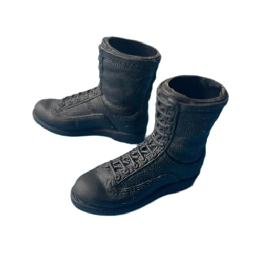 harayaa 1: 6 Skala Miniatur Hollow Boot Arbeitsstiefel, Retro Mode Stylish Schnürstiefel für 12 '' Zoll Männliche Actionfiguren Accessoires von harayaa