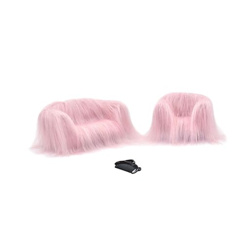 harayaa 1:12 puppenhaus Miniatur Sofa Puppen Haus Sofa Mini Sofa Möbel Modell für Möbel, ROSA von harayaa