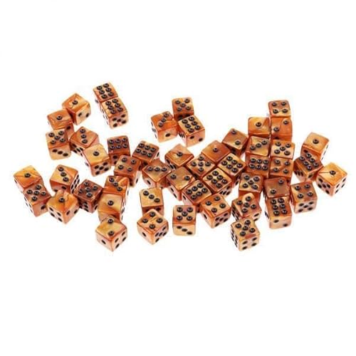harayaa 10x 50pcs Acryl Sechsseitig Dices 12 Mm D6 Würfel für RPG Party Game Toy Brown harayaa 10x 50pcs Acryl Sechsseitig Dices 12 Mm D6 Würfel für RPG Party Game Toy Brown von harayaa