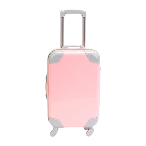 harayaa 18 Zoll Puppenkoffer Gepäck Rollendes Miniatur-Trägergepäckbox Babyspielzeug für Weihnachten, Rosa harayaa 18 Zoll Puppenkoffer Gepäck Rollendes Miniatur-Trägergepäckbox Babyspielzeug für Weihnachten, Rosa von harayaa