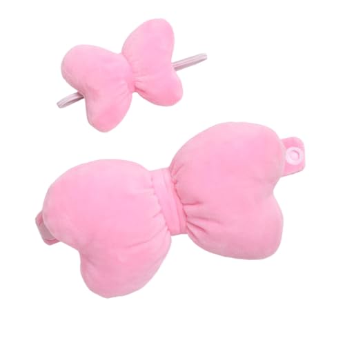 harayaa 2 Stück Modepuppen Schleifenflügel mit Haarband, Miniatur Kleidungszubehör, Outfits für 15–17 cm Große Puppen, Geschenke, Rosa von harayaa