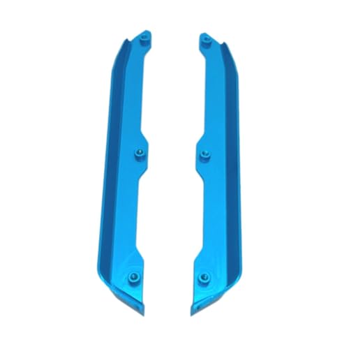 harayaa 2 Stücke RC Auto Chassis Kotflügel Seite Trail Bar DIY Zubehör Aluminiumlegierung Ersetzen Teile für Wltoys 144002 144001 Fahrzeuge, Blau von harayaa