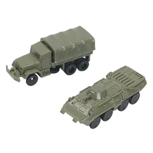 harayaa 2pcs 1/144 Fahrzeugmodell BTR80 Panzerfahrzeugmodell Sammlerstücke Modellbuilding Kits für Kinder von harayaa