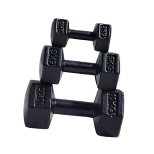 harayaa 3X Puppenhaus Gym Barbell Miniatur Wasserkocher Glocke DIY Szene Dekorative Simulation Mini Hanteln Modell für Kinder Kinder, Schwarz von harayaa