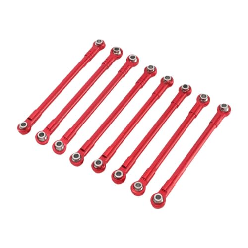 harayaa 8 stück RC Auto Chassis Befestigungs Stange Metall RC Modell Auto Zubehör DIY ACCS für 1/12, Rot harayaa 8 stück RC Auto Chassis Befestigungs Stange Metall RC Modell Auto Zubehör DIY ACCS für 1/12, Rot von harayaa
