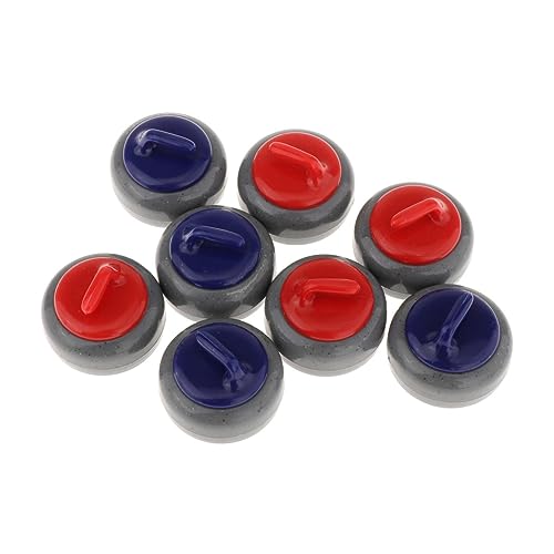 harayaa 8X Tabletop Curling Game Pucks Kids Adults Replacement Shuffleboard Rollers von harayaa